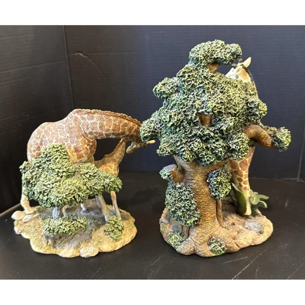 Giraffe‎ Giraffes Mom Baby Home Decor Vintage Collection Lot Of 2 Clock READ